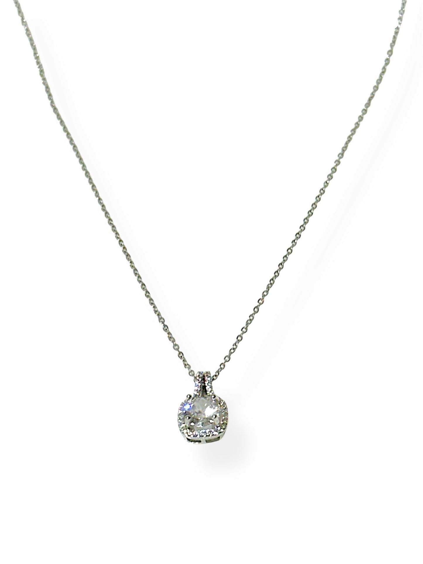 Collar Circón Plateado