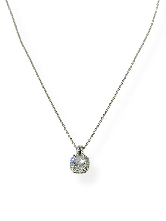 Collar Circón Plateado