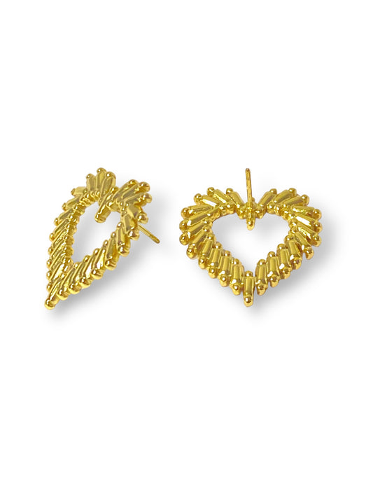 Pendiente Vintage en Forma de Corazón