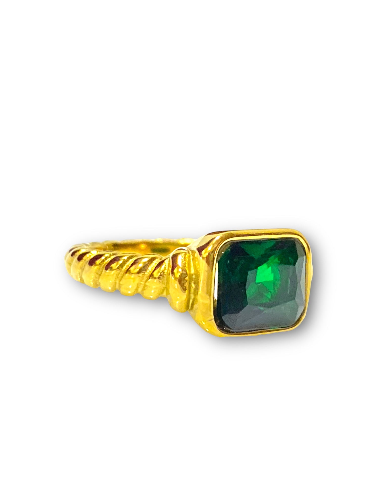Anillo Esmeralda Verde