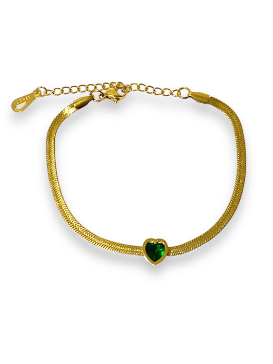 Pulsera en Forma de Corazón