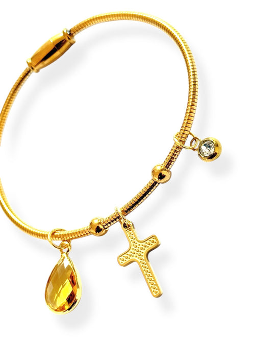 Pulsera Brillo Divino Amarilla