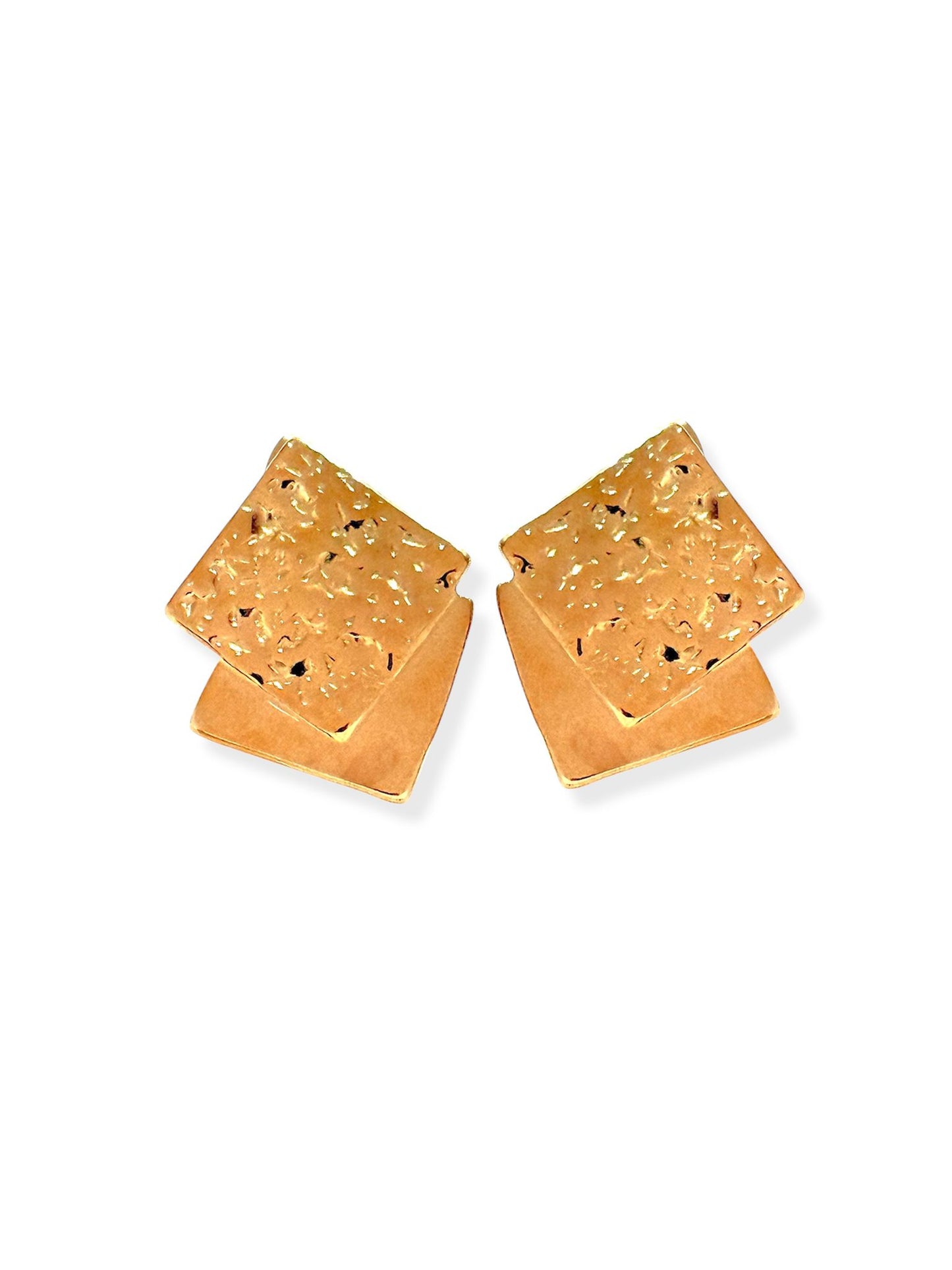 Pendientes Cuadrados de Oro