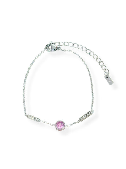 Pulsera Rosa Brillante