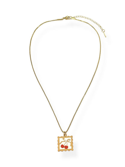 Collar Brillo Cherry