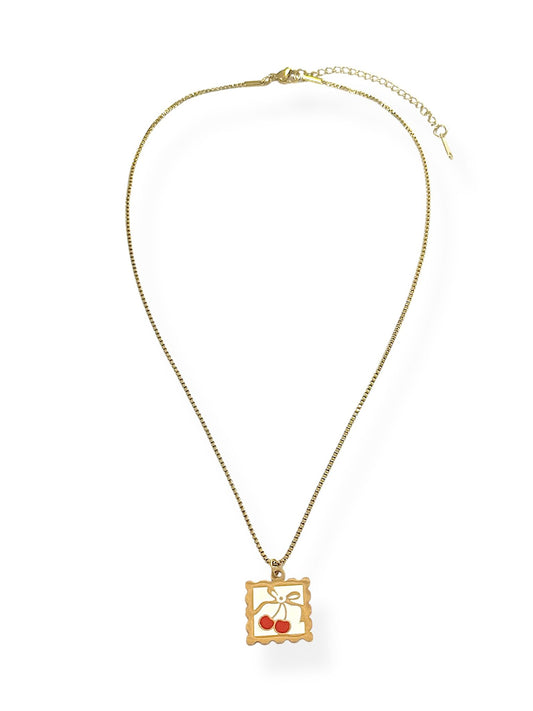 Collar Brillo Cherry