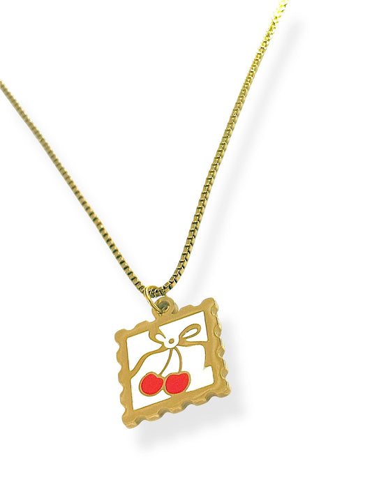 Collar Brillo Cherry